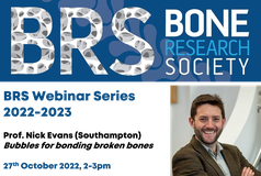 BRS Webinar Series - Prof Nick Evans (Southampton), Bubbles for Bonding Broken Bones